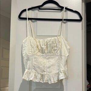 Mango Cream Ruffled Camisole